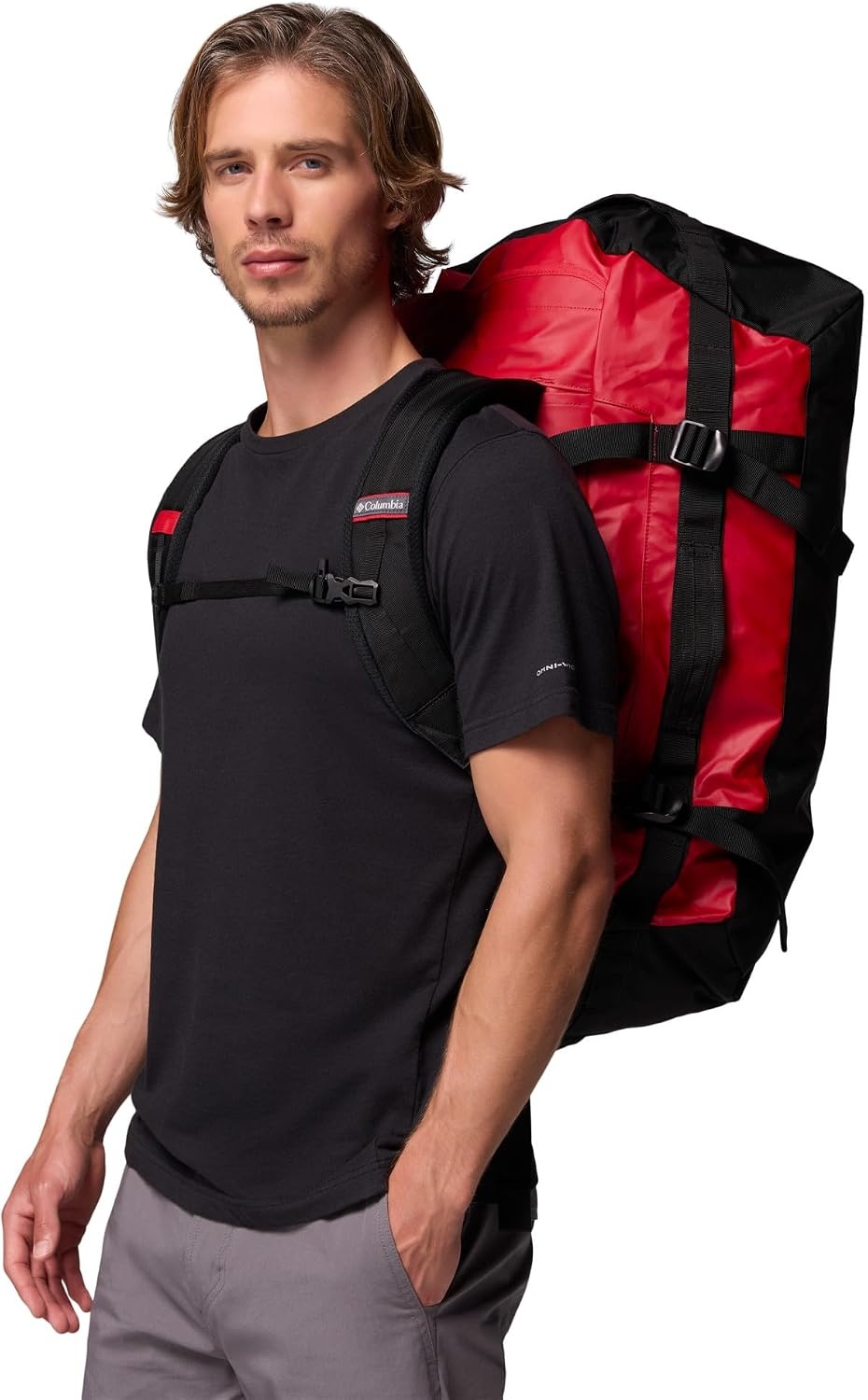 image:imageColumbia Unisex Landroamer 60L Duffel DuffleTasche TabakDelta EinheitsgreMountain RedBlack