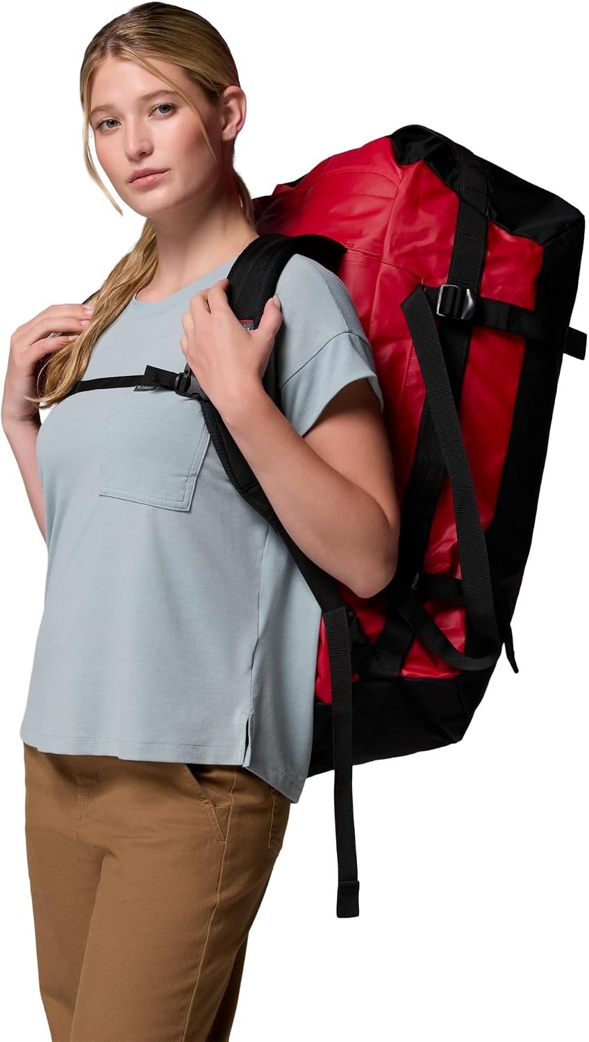 image:imageColumbia Unisex Landroamer 60L Duffel DuffleTasche TabakDelta EinheitsgreMountain RedBlack